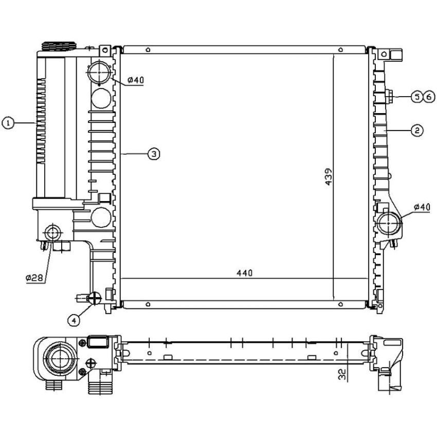 NISSENS 60623A Radiator