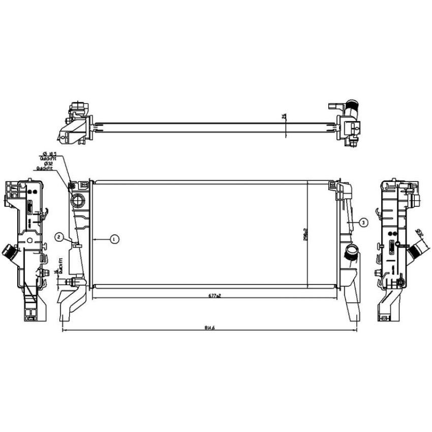 NISSENS 606246 Radiator