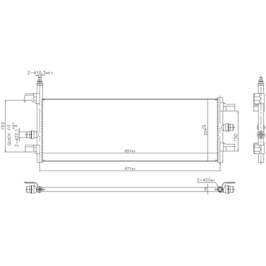 NISSENS 606248 Radiator