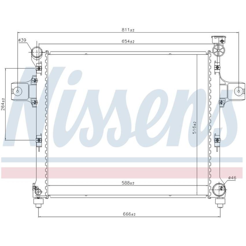 NISSENS 606254 Radiator