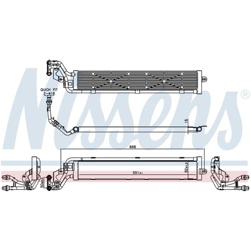 NISSENS 606268 Radiator