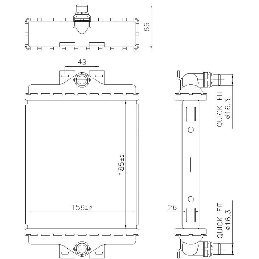 NISSENS 606270 Radiator