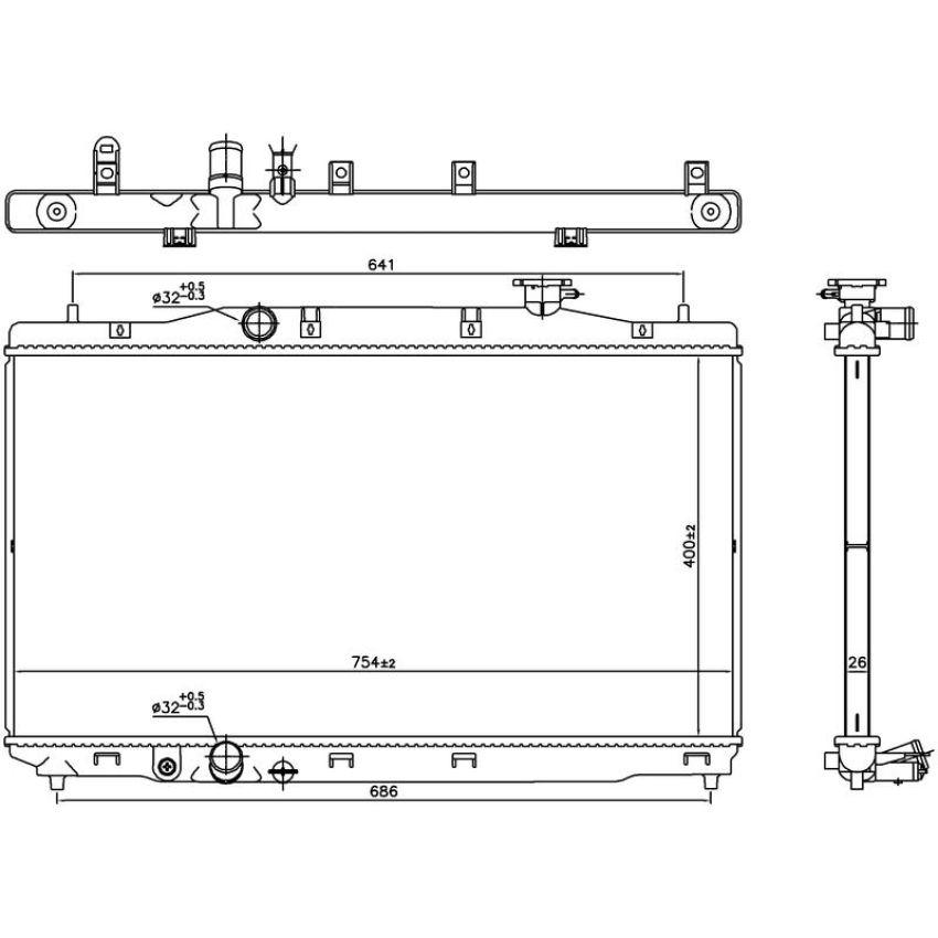 NISSENS 606294 Radiator