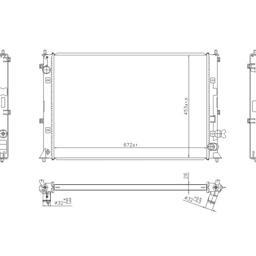 NISSENS 606297 Radiator