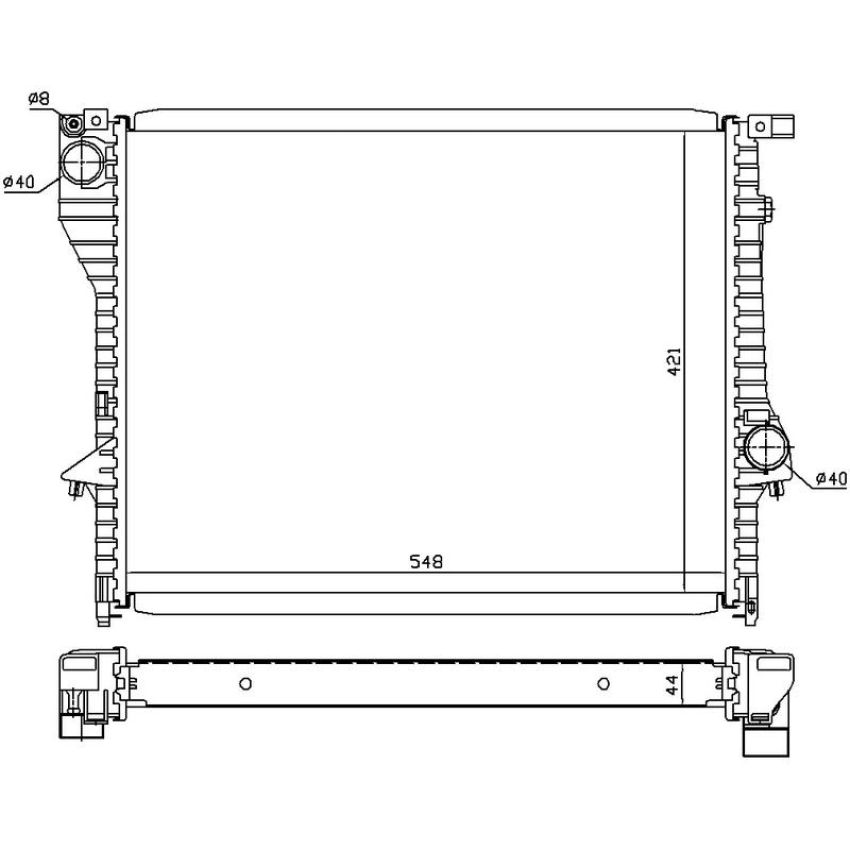 NISSENS 60638 Radiator