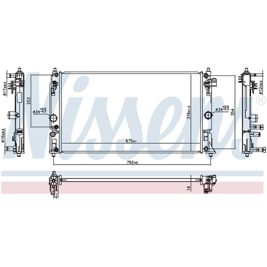 NISSENS 606394 Radiator