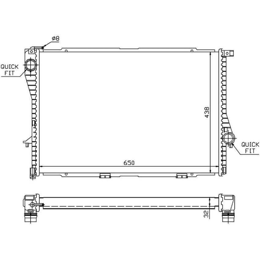 NISSENS 60648A Radiator