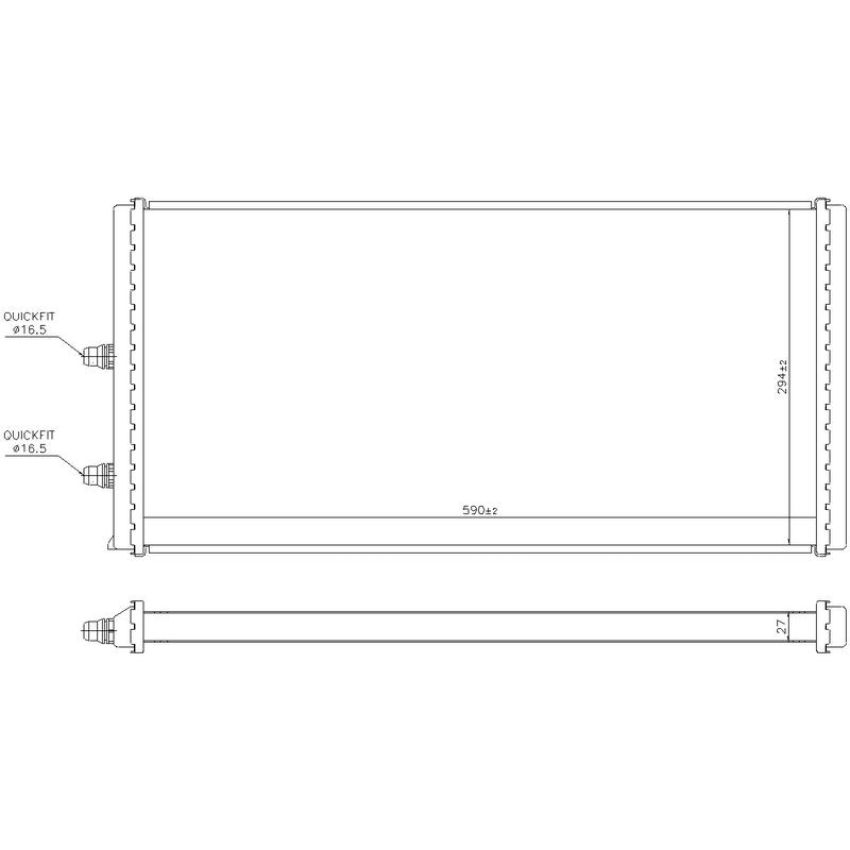 NISSENS 606517 Intercooler Heat Exchanger