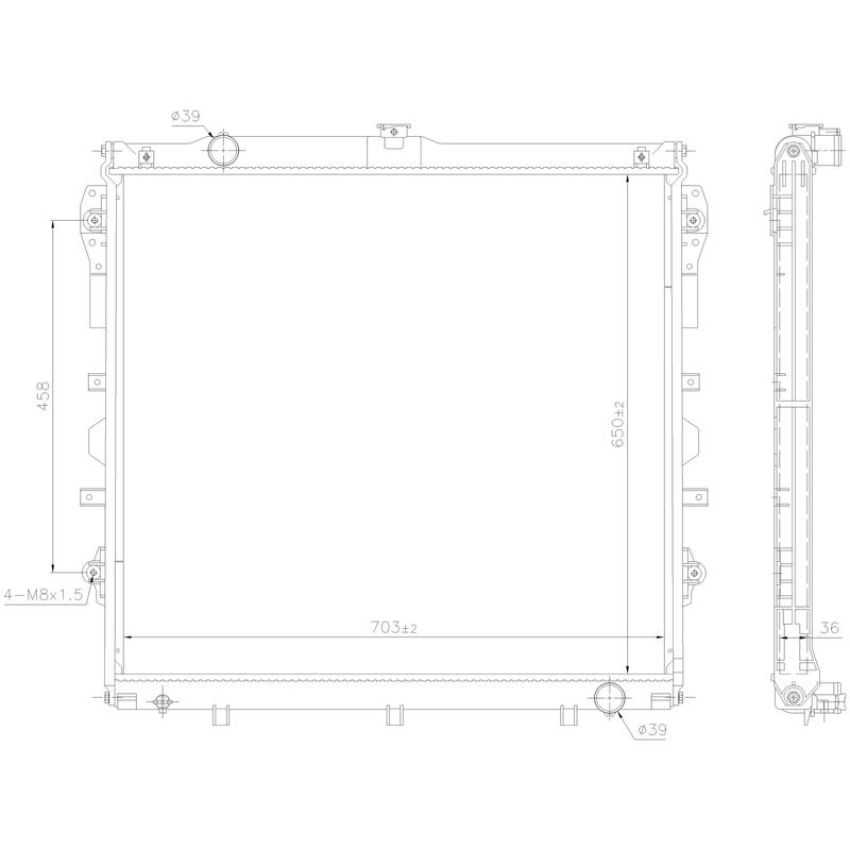 NISSENS 606523 Radiator