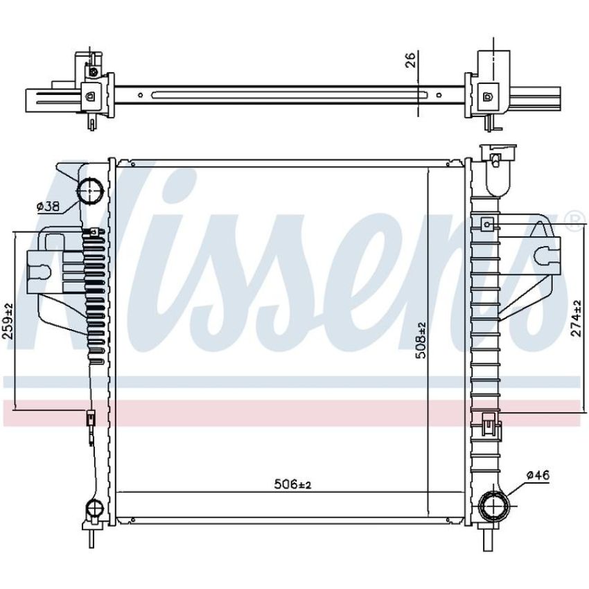 NISSENS 606555 Radiator