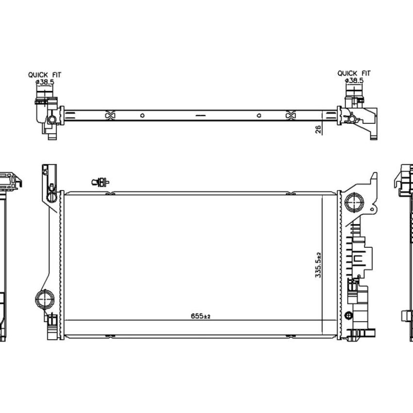 NISSENS 606565 Radiator