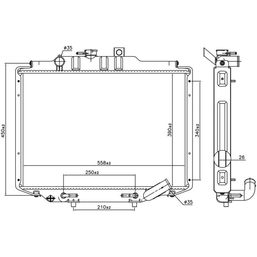 NISSENS 606672 Radiator