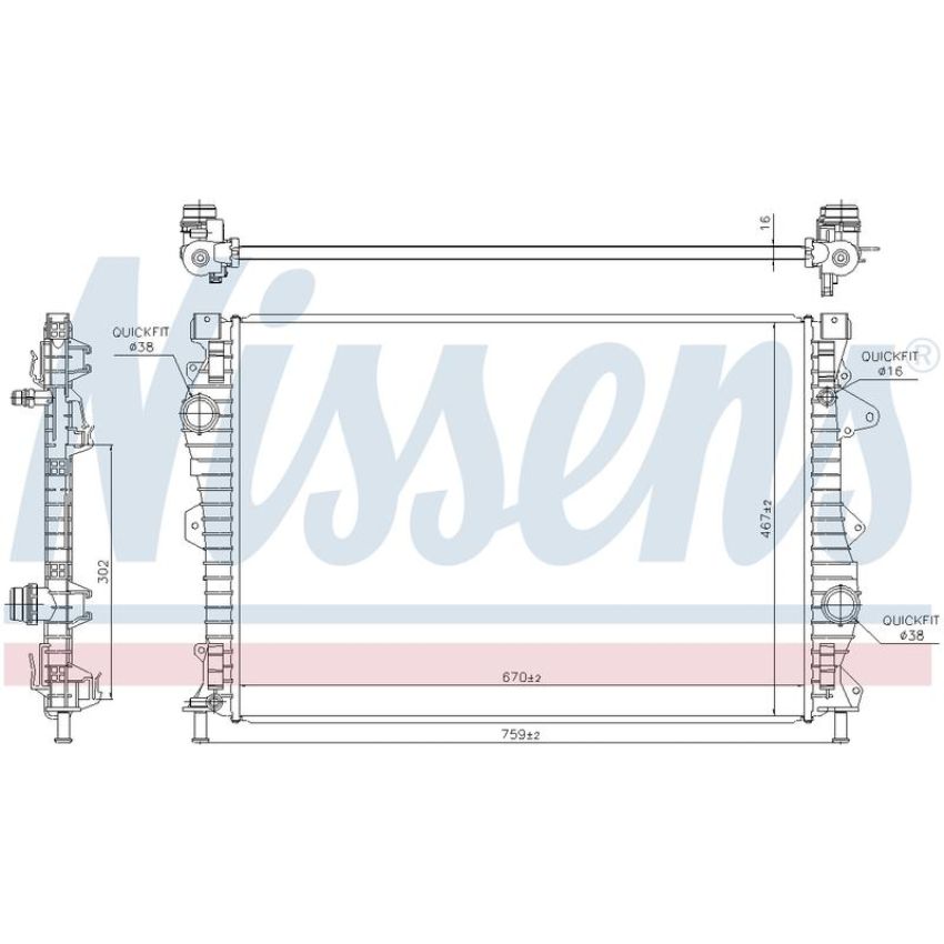 NISSENS 606681 Radiator