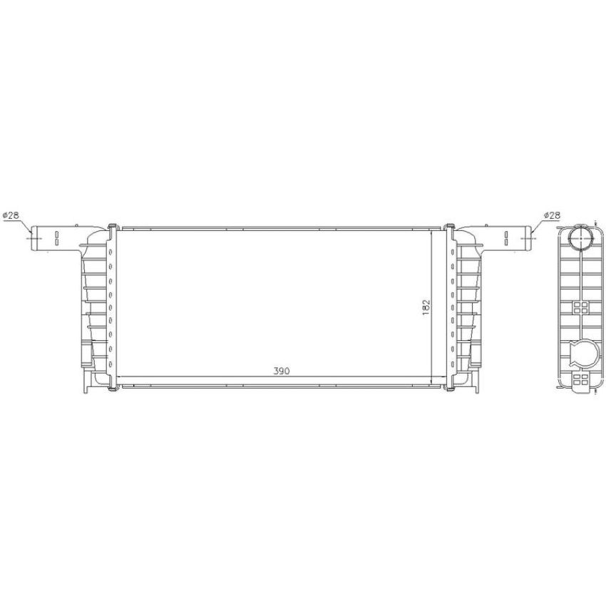 NISSENS 606695 Radiator