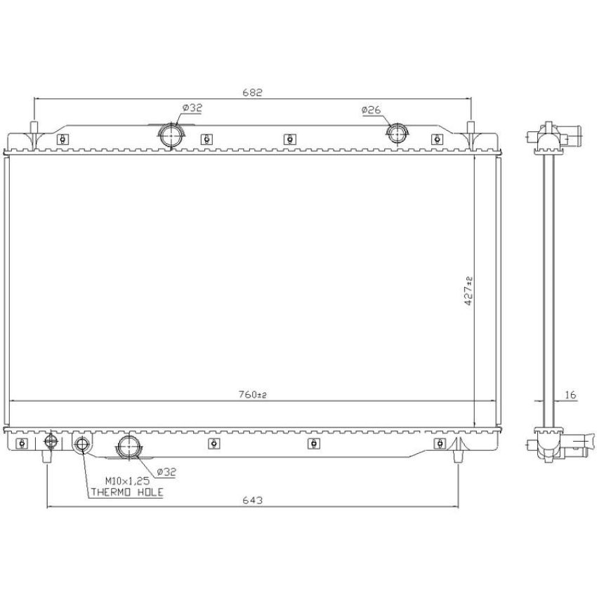 NISSENS 606699 Radiator
