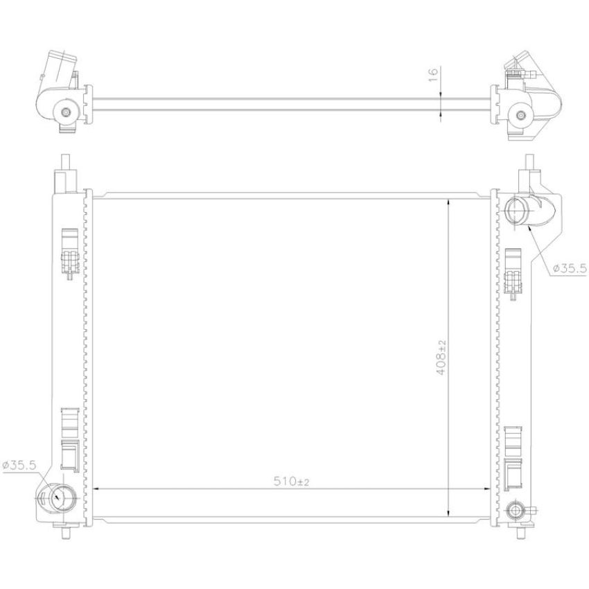 NISSENS 606766 Radiator