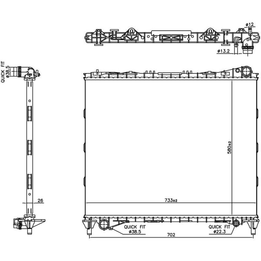 NISSENS 606799 Radiator