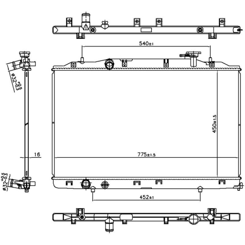 NISSENS 606823 Radiator