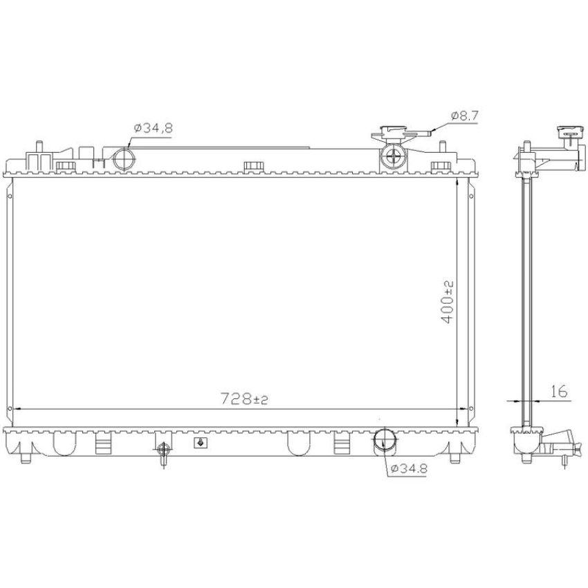 NISSENS 606836 Radiator