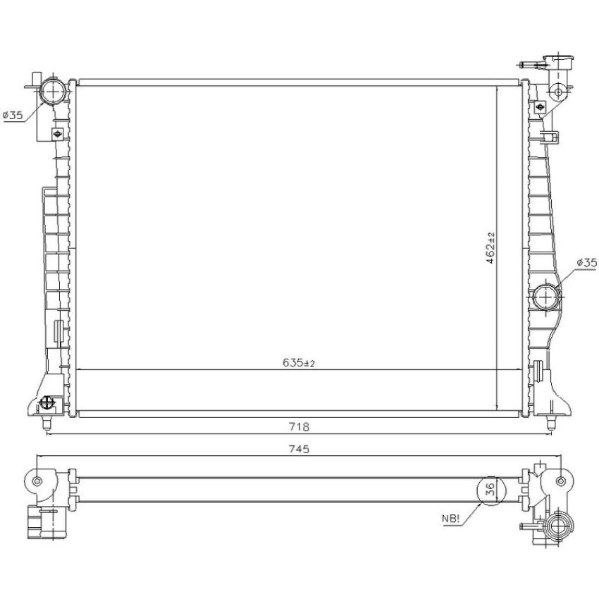 NISSENS 606953 Radiator