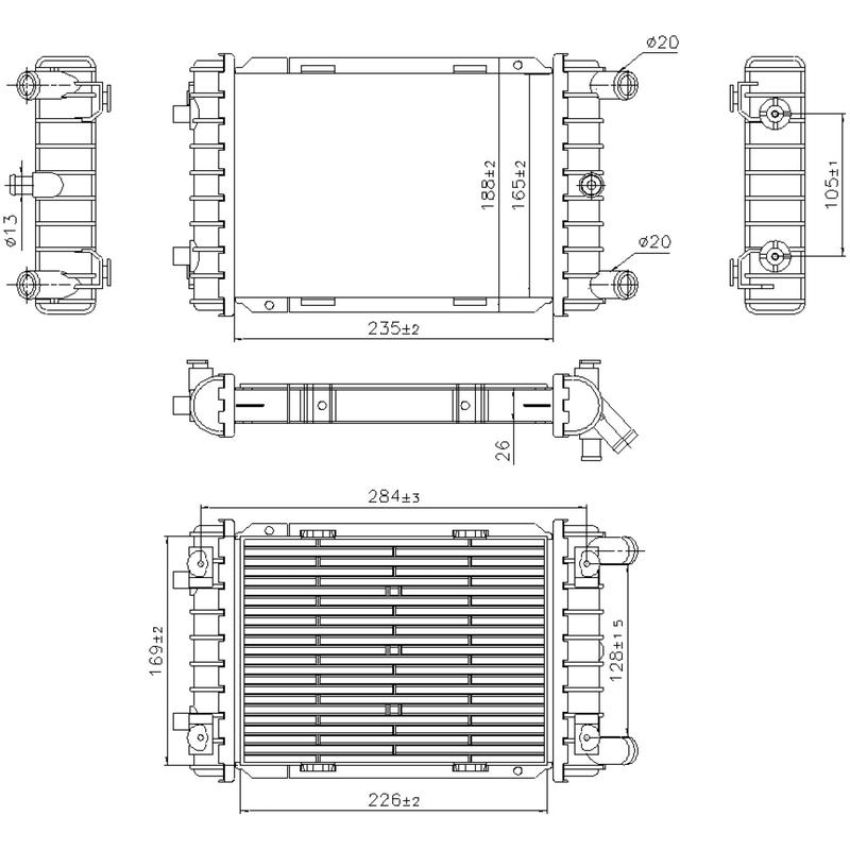 NISSENS 607112 Radiator