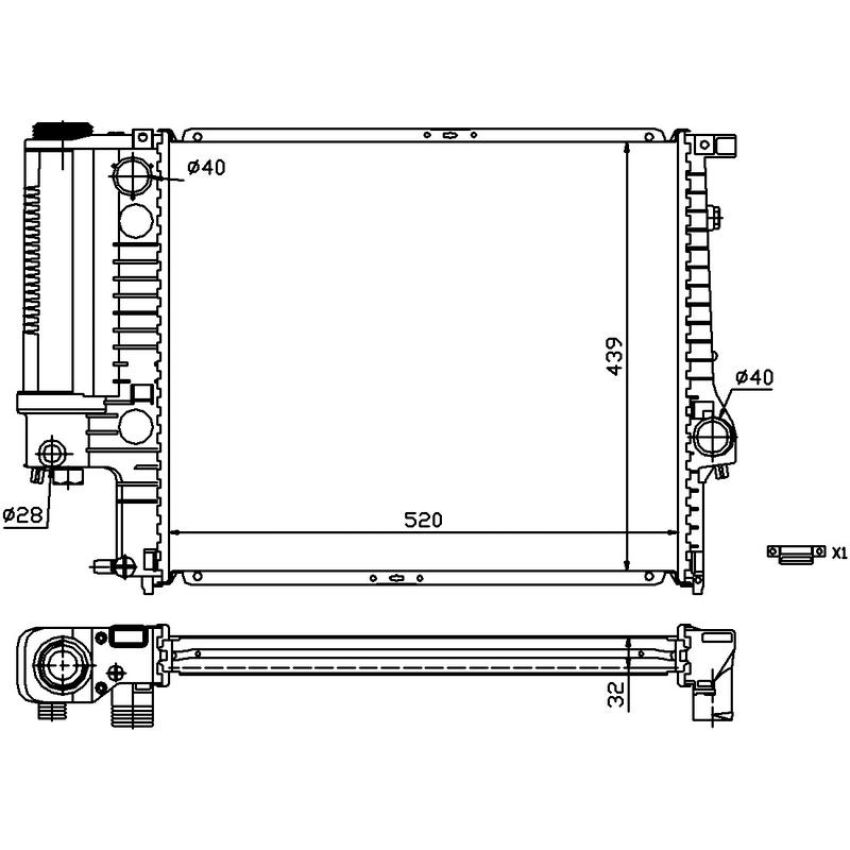NISSENS 60743A Radiator