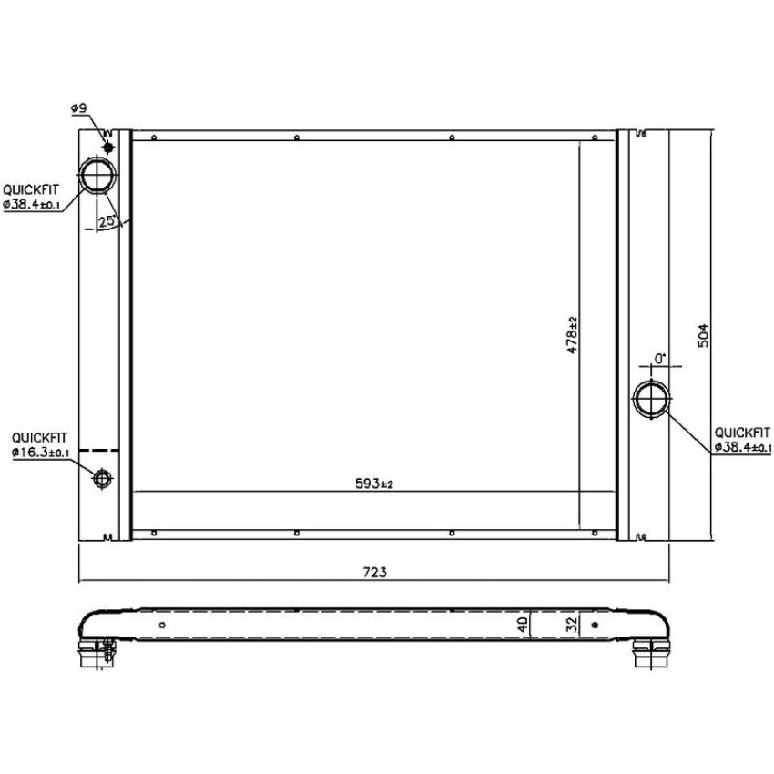 NISSENS 60763 Radiator
