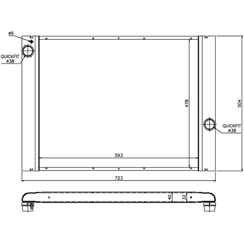 NISSENS 60764 Radiator