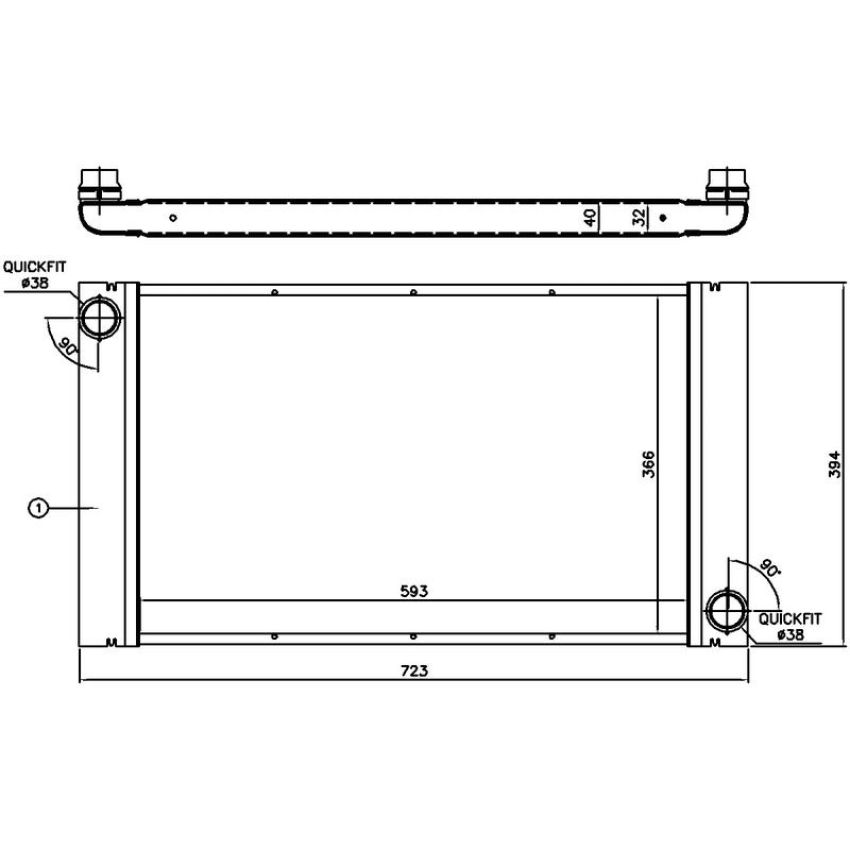 NISSENS 60765 Radiator