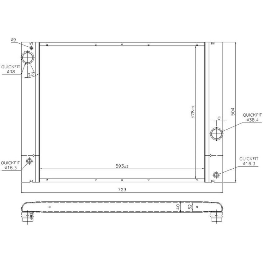 NISSENS 60772 Radiator