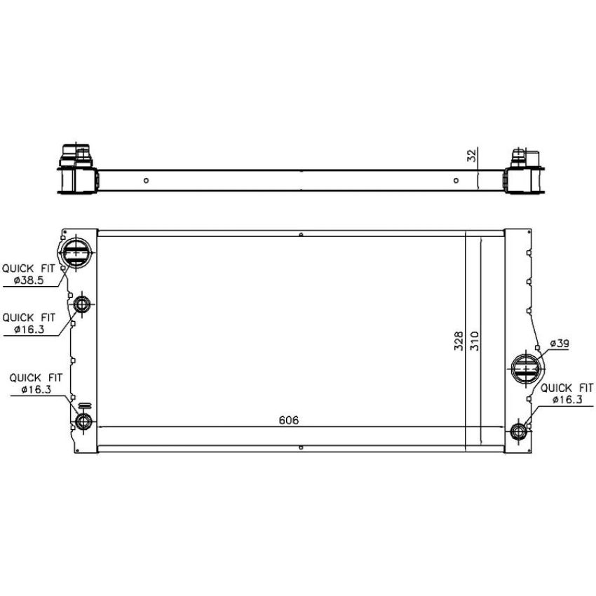 NISSENS 60775 Radiator