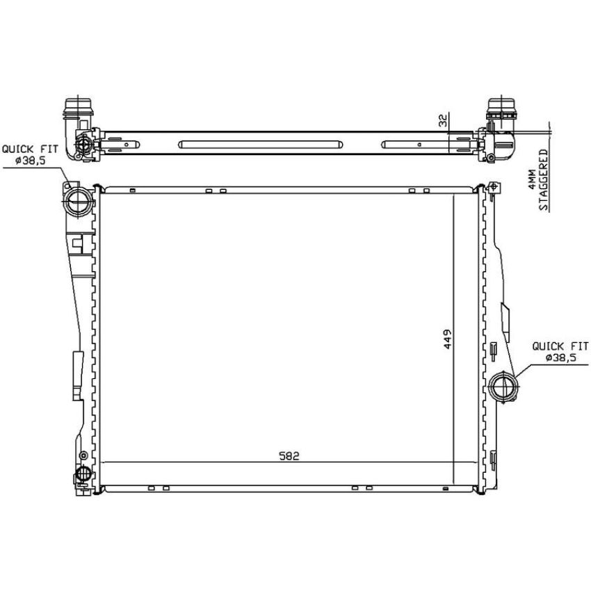 NISSENS 60782A Radiator