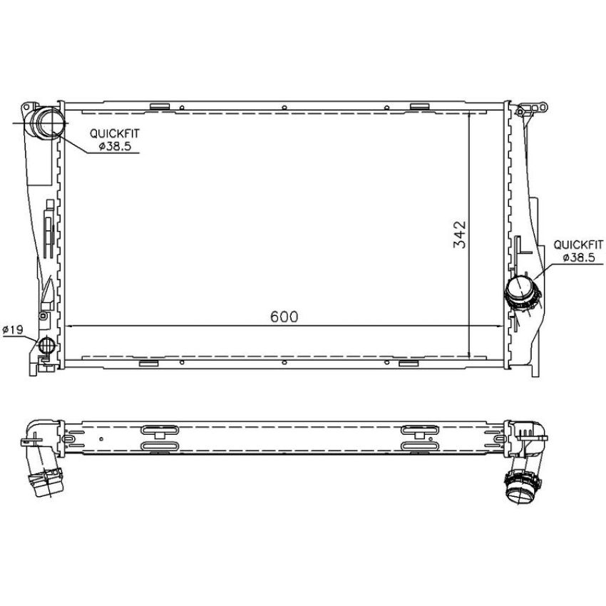 NISSENS 60785A Radiator