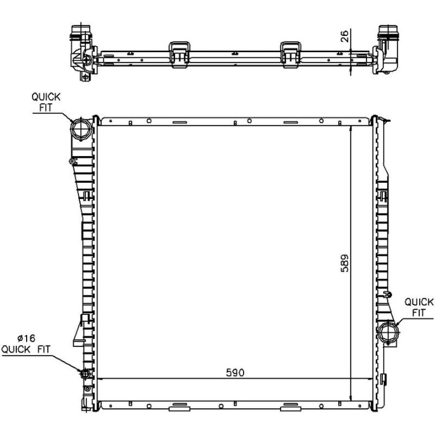 NISSENS 60788A Radiator