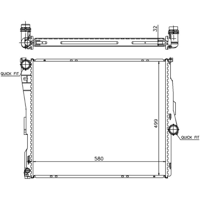 NISSENS 60803A Radiator