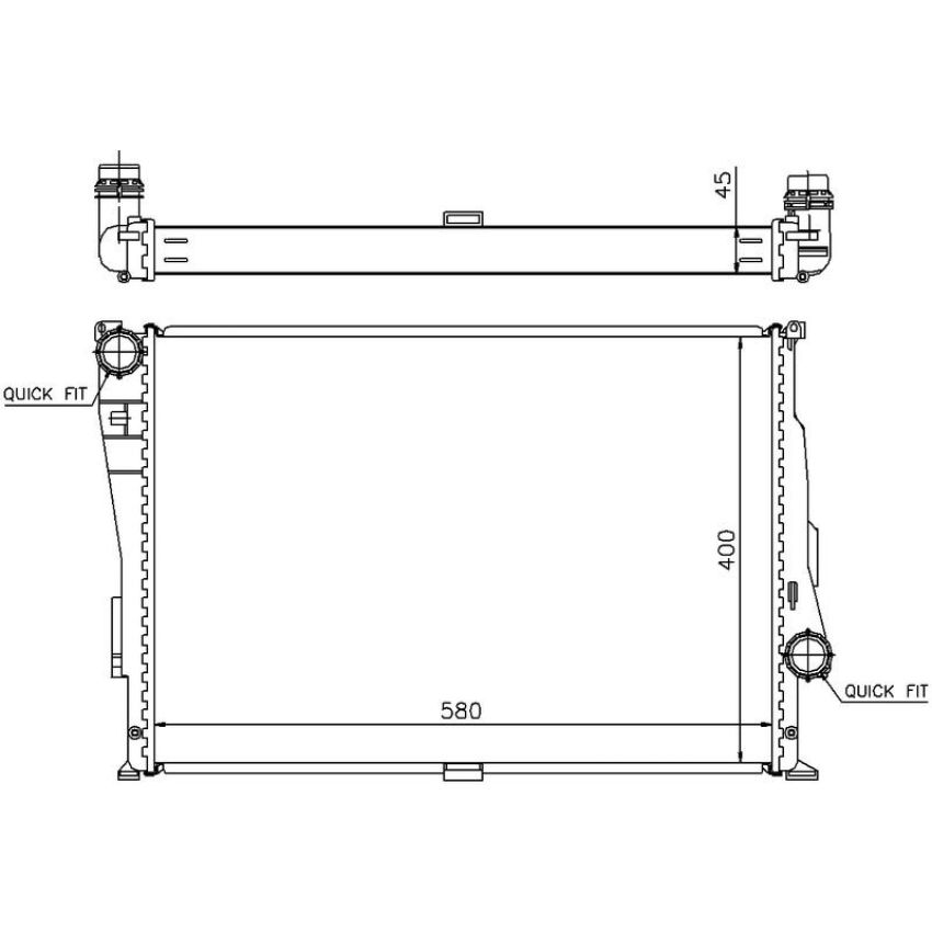NISSENS 60806 Radiator