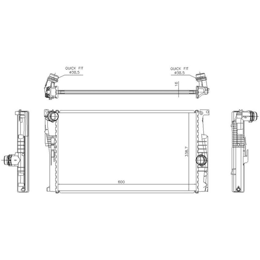NISSENS 60814 Radiator