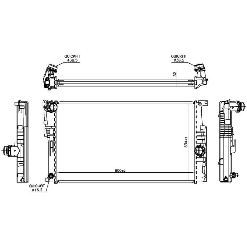 NISSENS 60815 Radiator