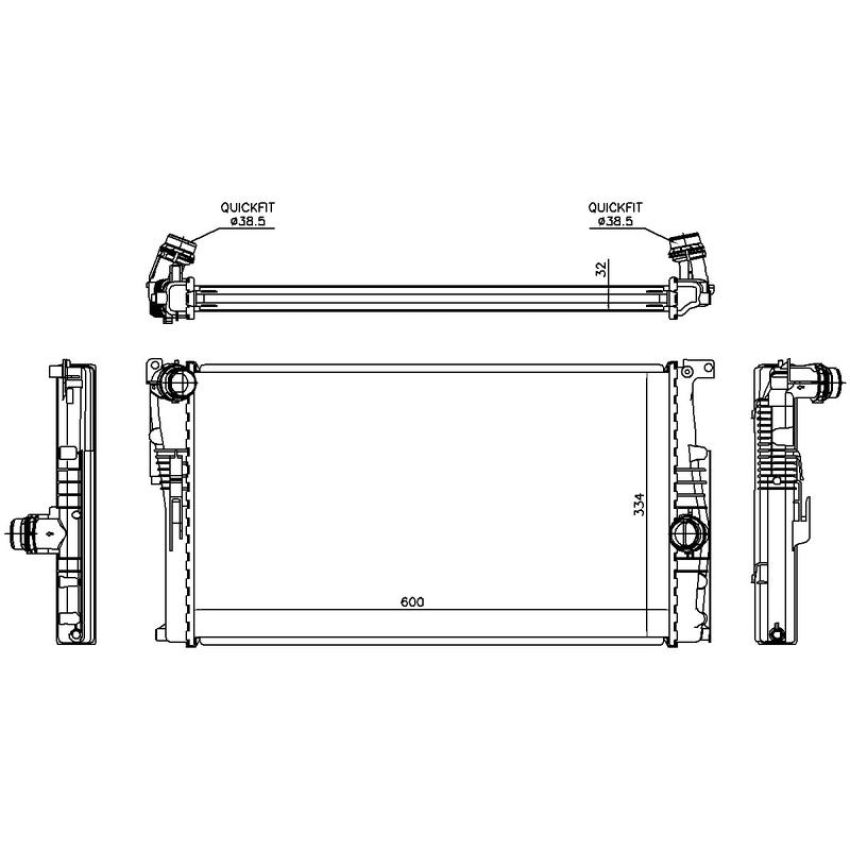 NISSENS 60816 Radiator