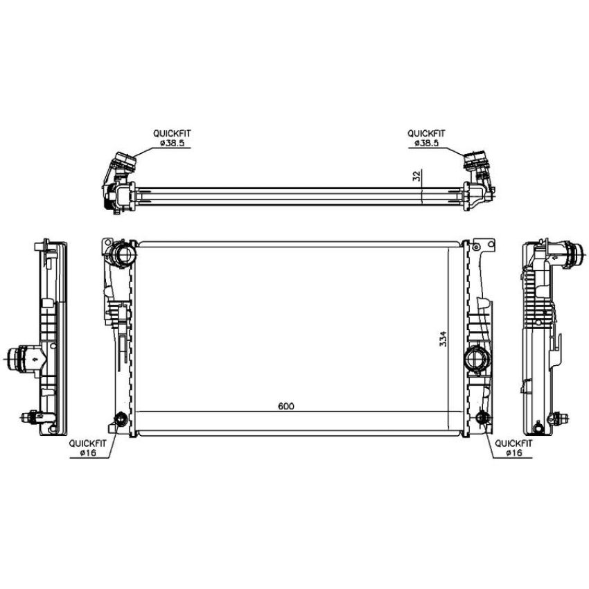 NISSENS 60817 Radiator