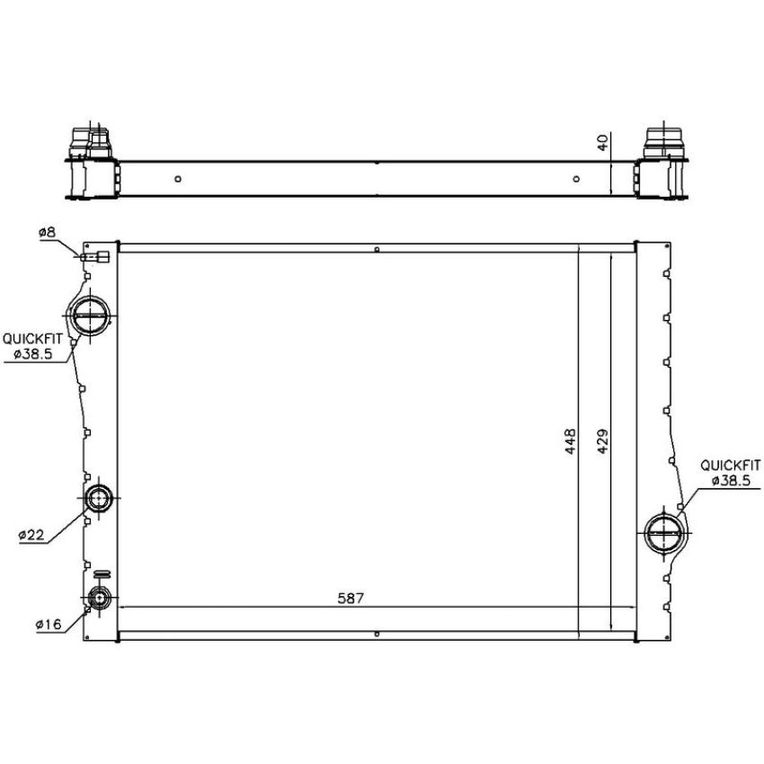 NISSENS 60823 Radiator