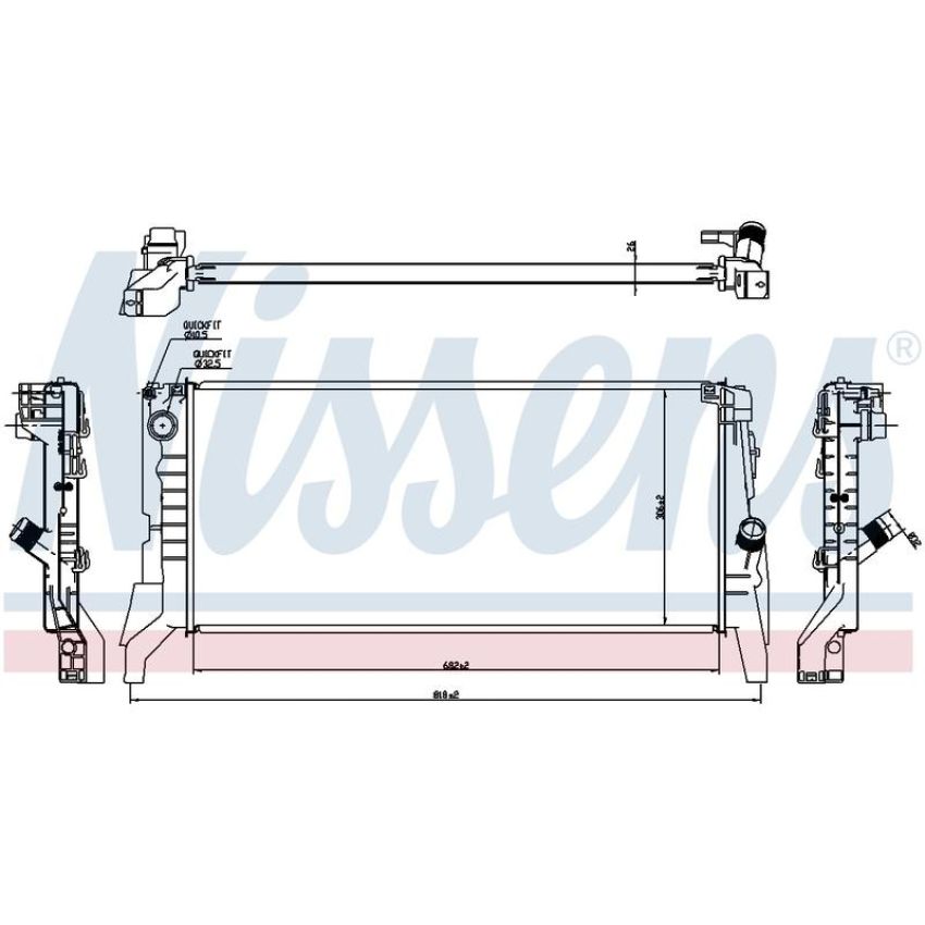 NISSENS 60861 Radiator