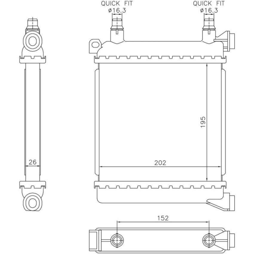 NISSENS 60862 Radiator