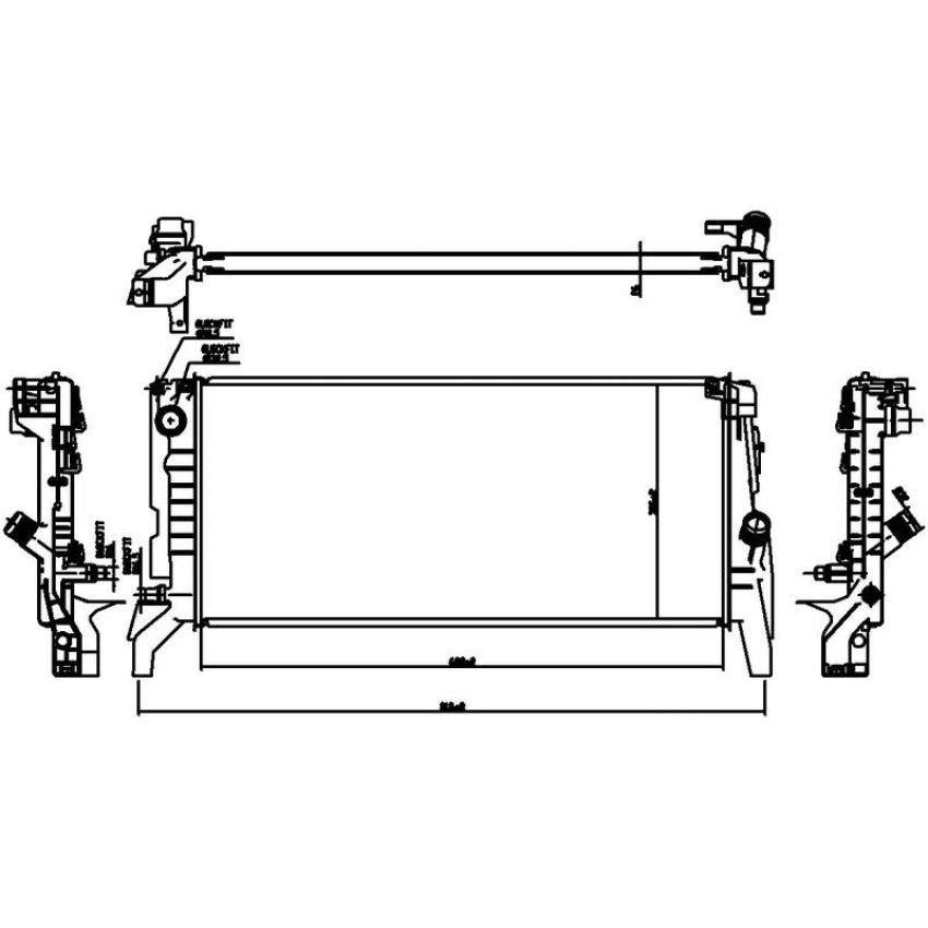 NISSENS 60865 Radiator