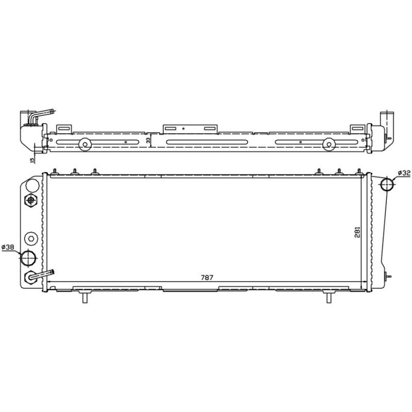 NISSENS 60986 Radiator