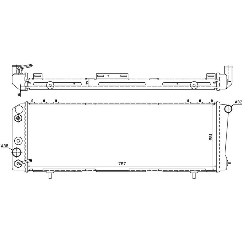 NISSENS 60986 Radiator