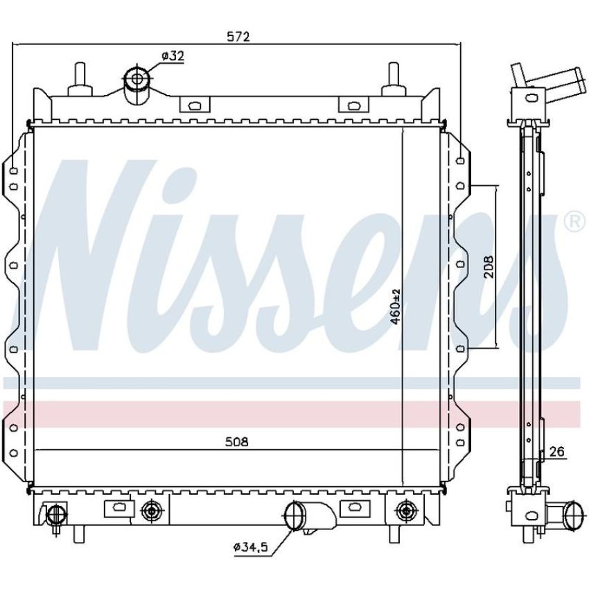 NISSENS 61002 Radiator