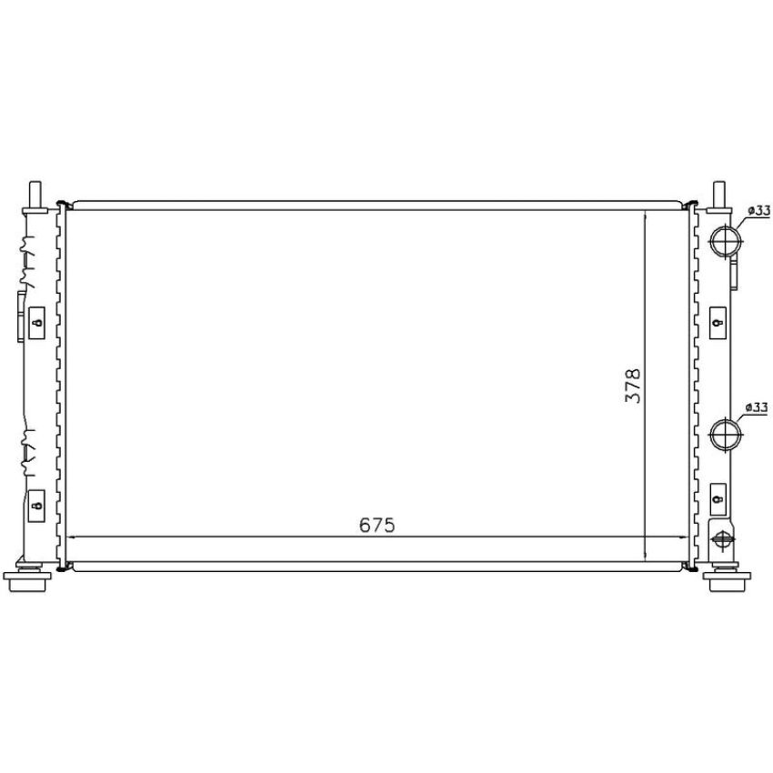 NISSENS 61003 Radiator