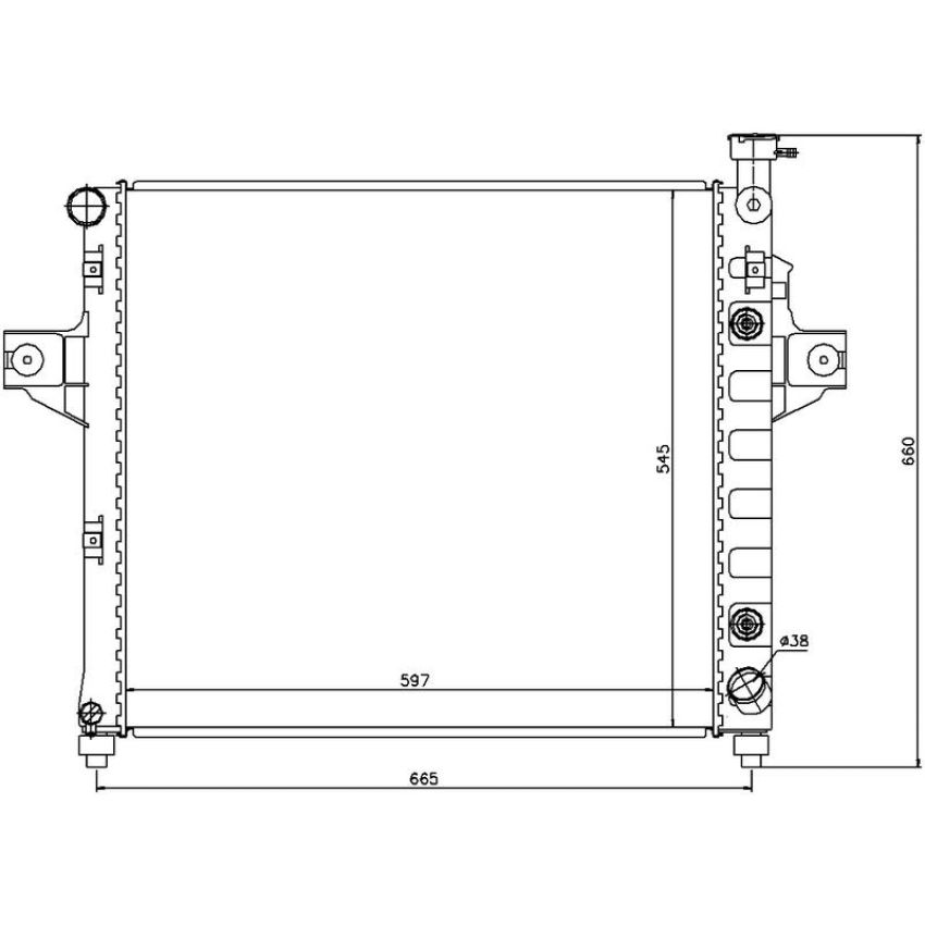 NISSENS 61010 Radiator w/Integrated Transmission Oil Cooler