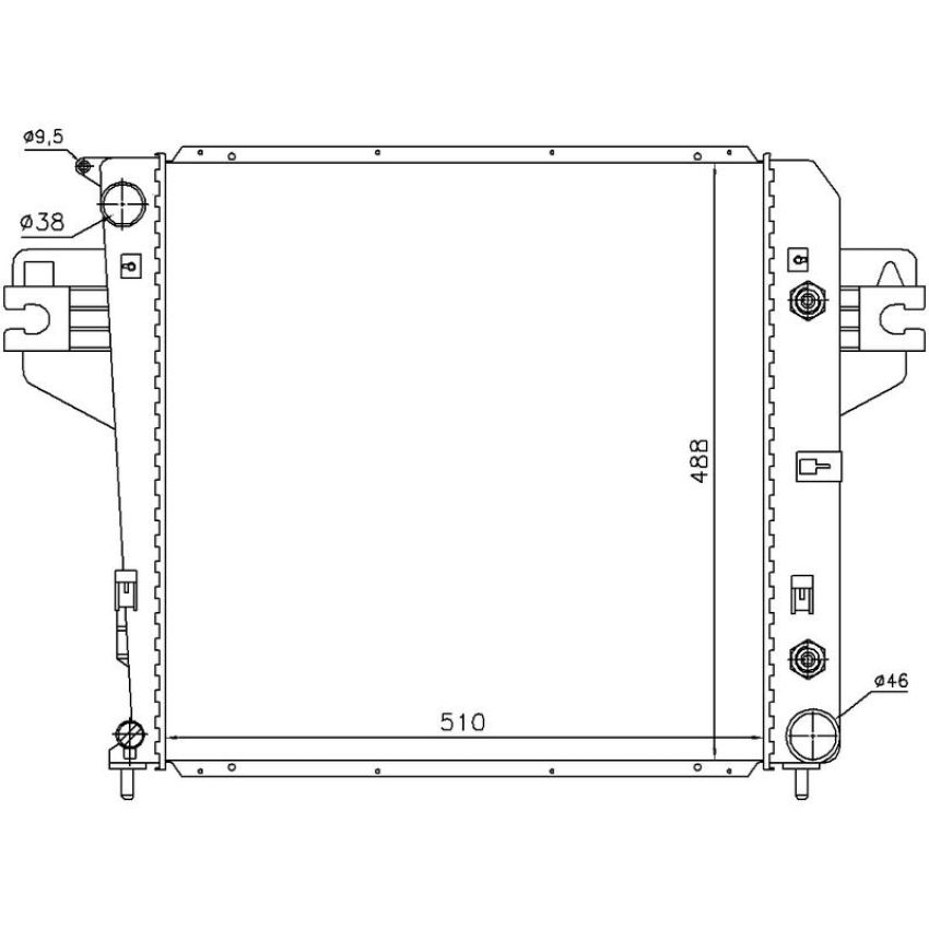 NISSENS 61017 Radiator
